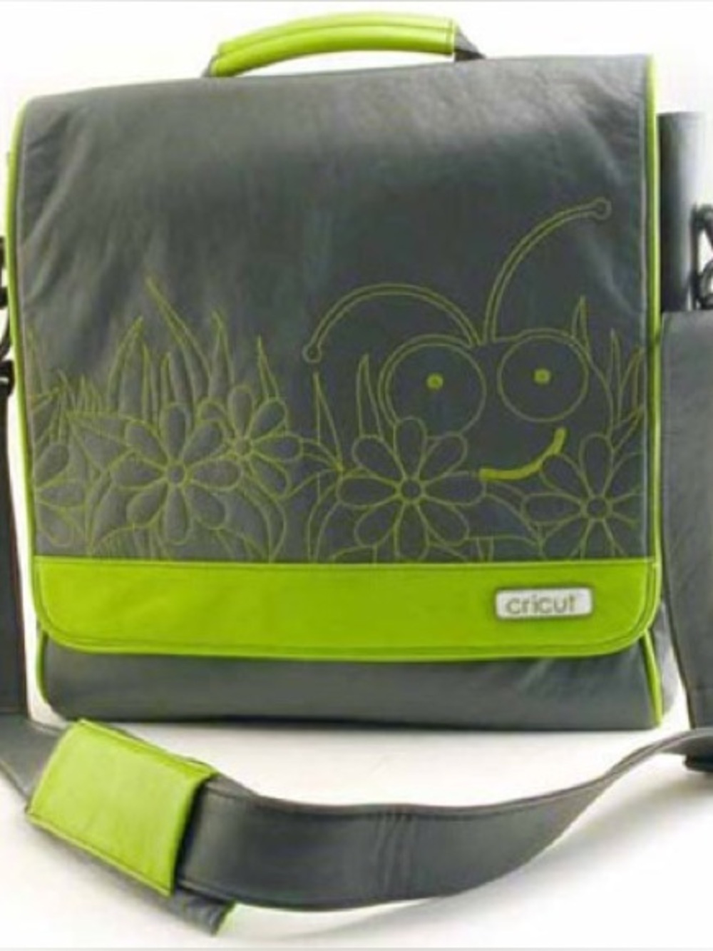NWOT Vintage Cricut “Green Bug” Messenger Bag (Craft Supplies Bag)